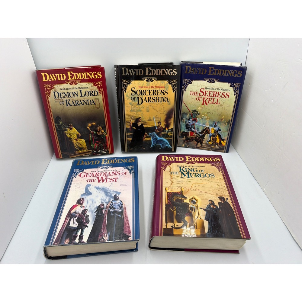 David Eddings Malloreon 1-5 Hardcover Set First Edition Fantasy HC DJ